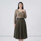 V-neck Long-sleeved T-shirt