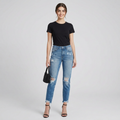 Women's Ripped Straight Leg Jeans