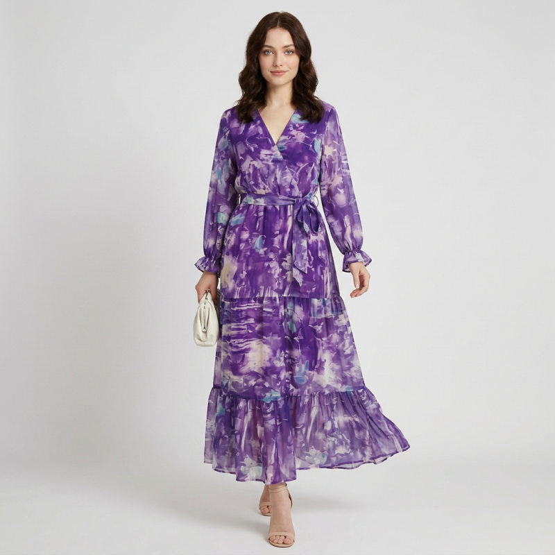 Full-length Chiffon Dress