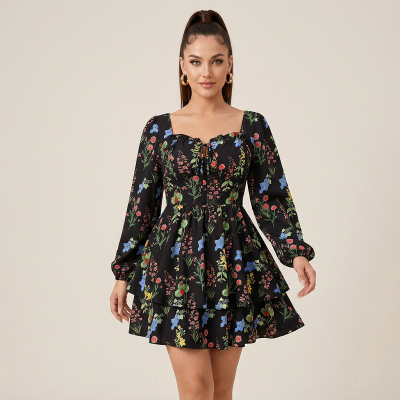 Floral Cake Dress