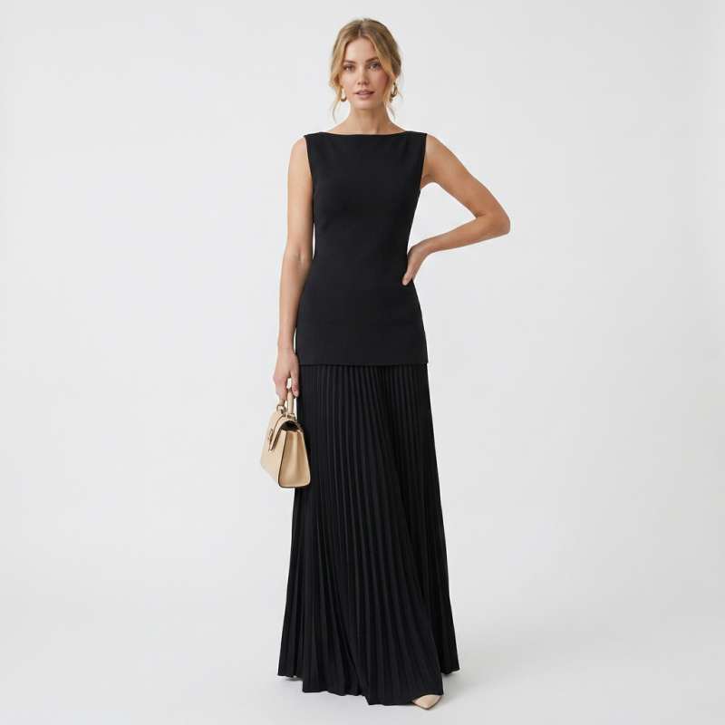 Elegant Knitted Suit Dress