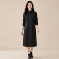 Fashionable Stand-up Collar Sweatshirt Dress