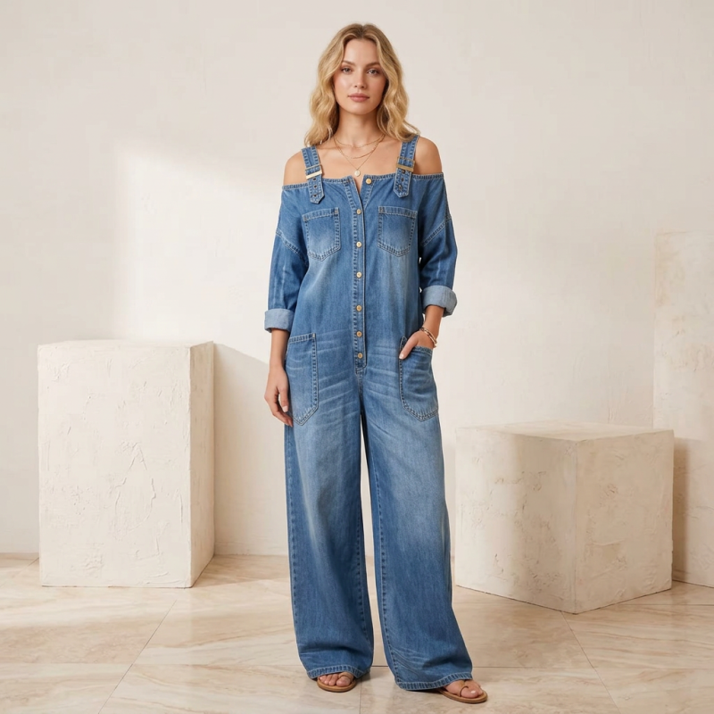 Casual Denim Jumpsuit