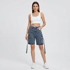 Five-point Denim Shorts