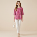 Printed Three-quarter Sleeve Shirt