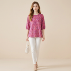 Printed Three-quarter Sleeve Shirt