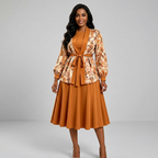Two-piece Set Of Coat And Dress