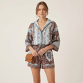 Printed Shirt Two-piece Set