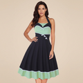 Polka Dot Retro Maxi Dress