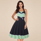 Polka Dot Retro Maxi Dress