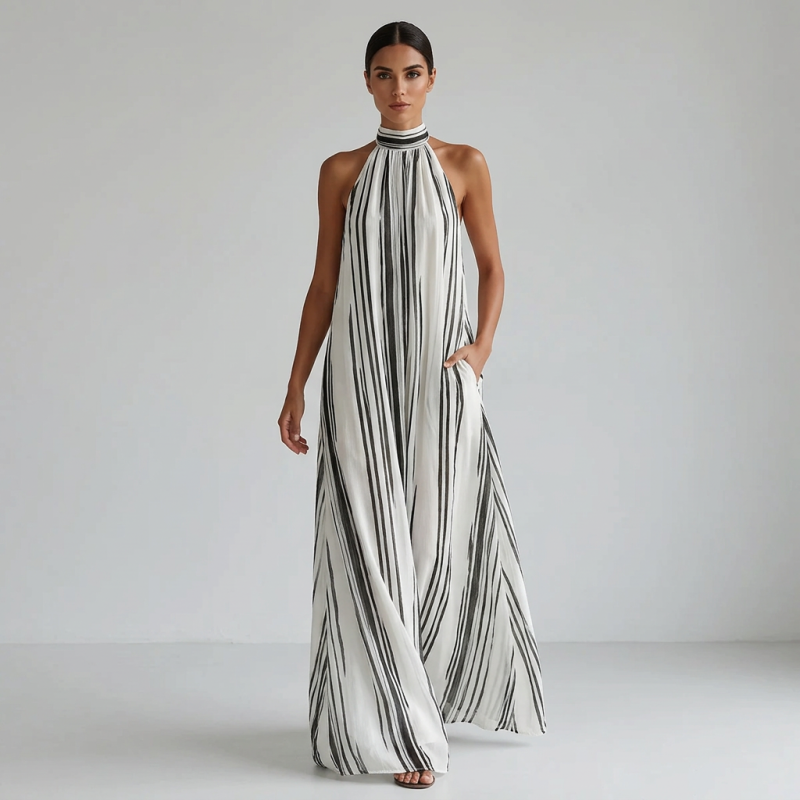 Resort-style Halter Neck Dress