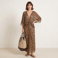Retro Leopard Print Dress