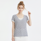 Striped Color-blocked T-shirt