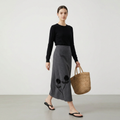 Slimming A-line Maxi Skirt