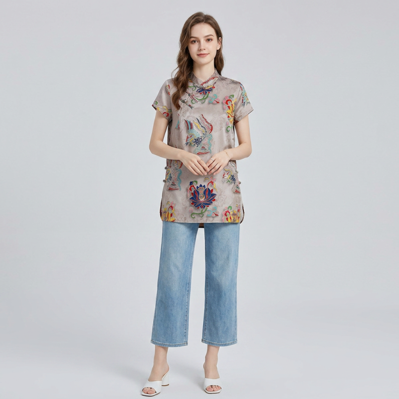 Retro-style Cheongsam Top