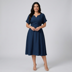 Elegant V-neck Dress