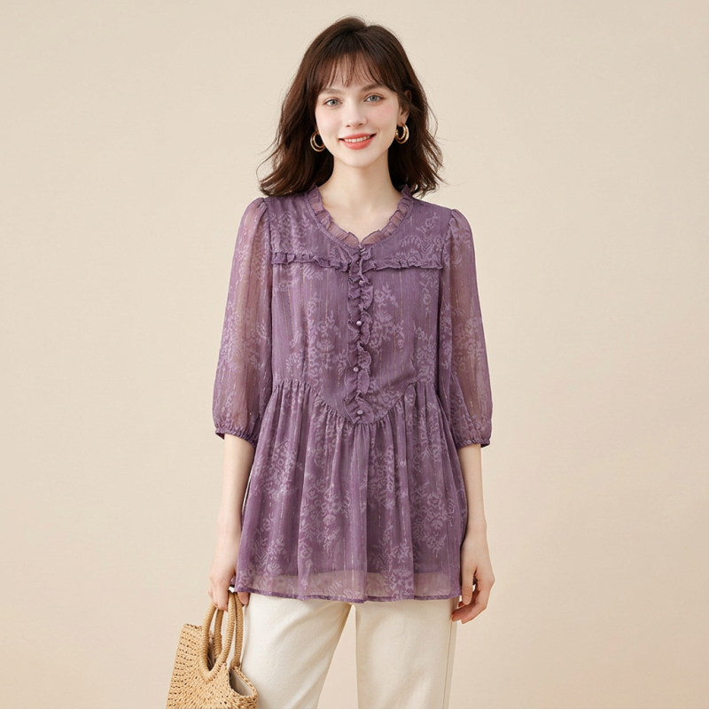 Elegant Purple Top