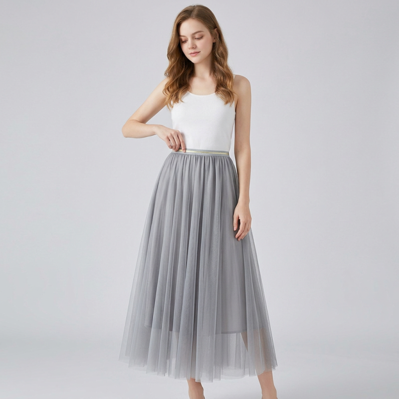 High-waisted Puffy Skirt