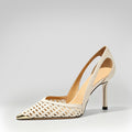 Woven High-heeled Sandals