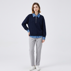 Half-zip Collar Sweatshirt