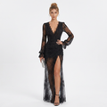 Lace Slit Dress
