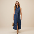 Tie-waist Sleeveless Dress