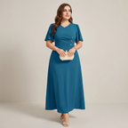 Elegant Waist-cinching Dress
