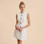 Round Neck Sleeveless Dress