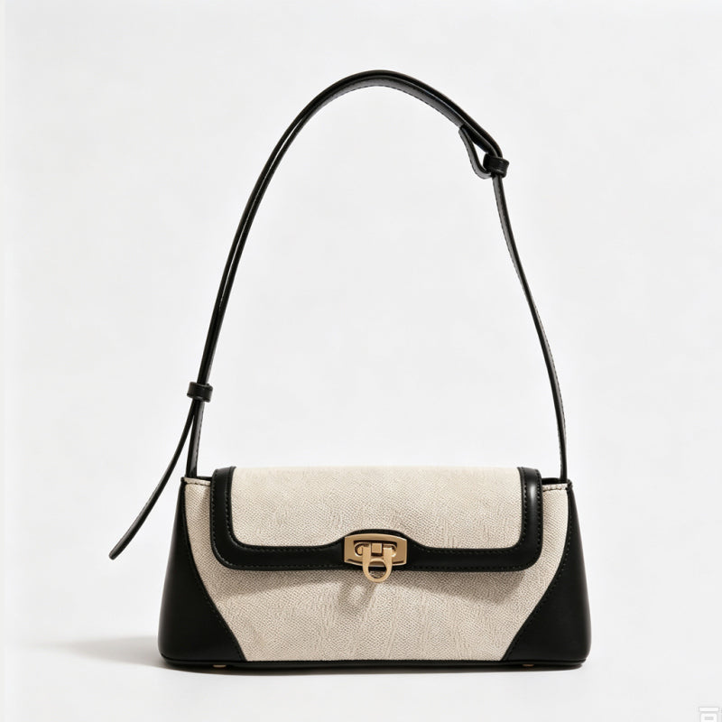 Retro Baguette Shoulder Bag