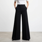 Flowy High-waisted Casual Pants