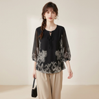 Loose-fitting Printed Top