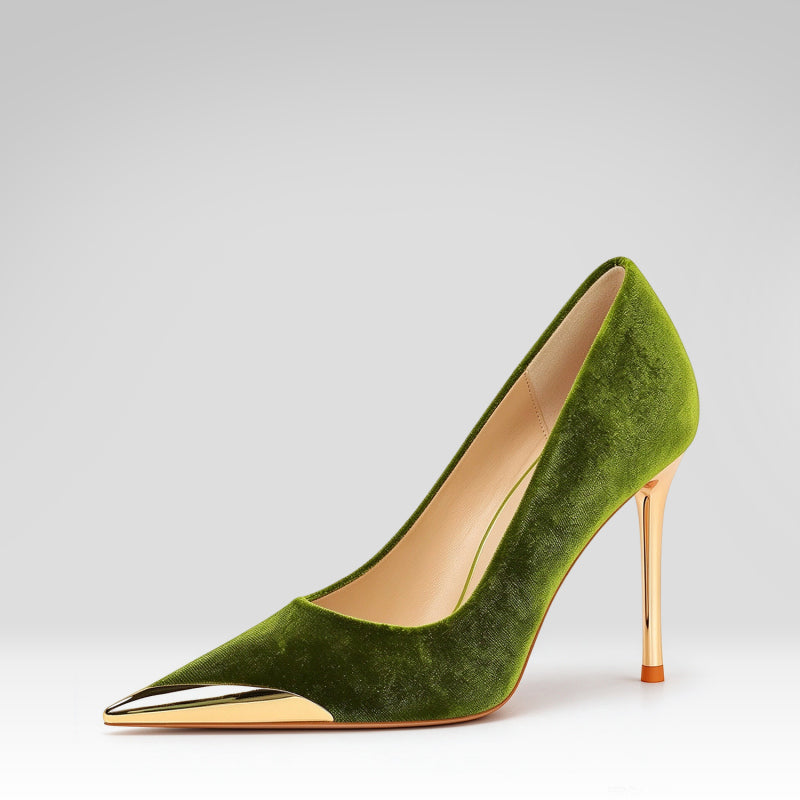 Pointed-toe Suede High Heels