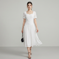 French Square Neck Dress