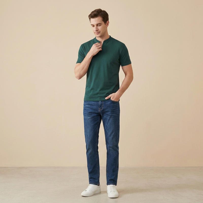 V-neck Fashion T-shirt