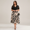 Elegant Patchwork Dress