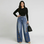High-waisted Wide-leg Jeans