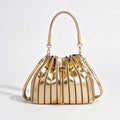 Chain Drawstring Bucket Bag