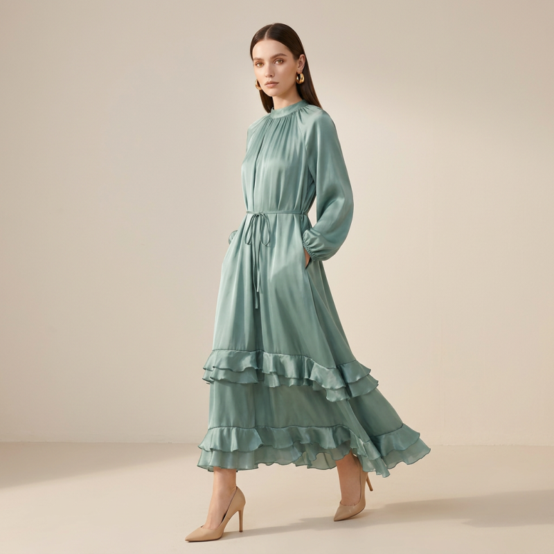 Ruffled Loose Dress