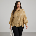 Metal Buckle Knit Cardigan