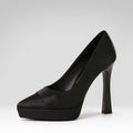 Waterproof Platform Satin High Heels