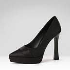 Waterproof Platform Satin High Heels