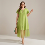 Mesh Patchwork Dress