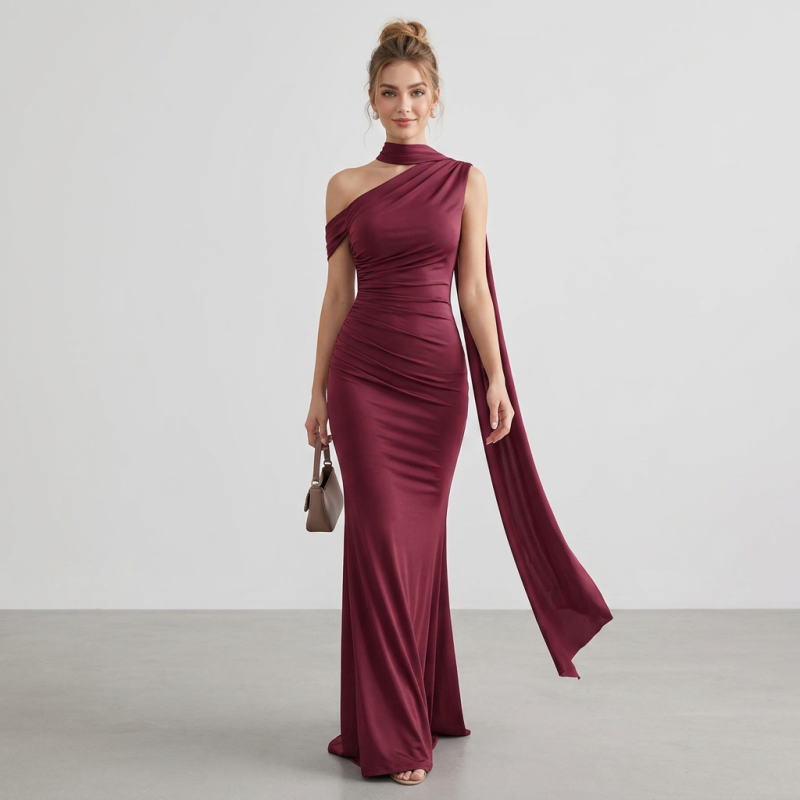 Fashionable Ribbon Fishtail Dress