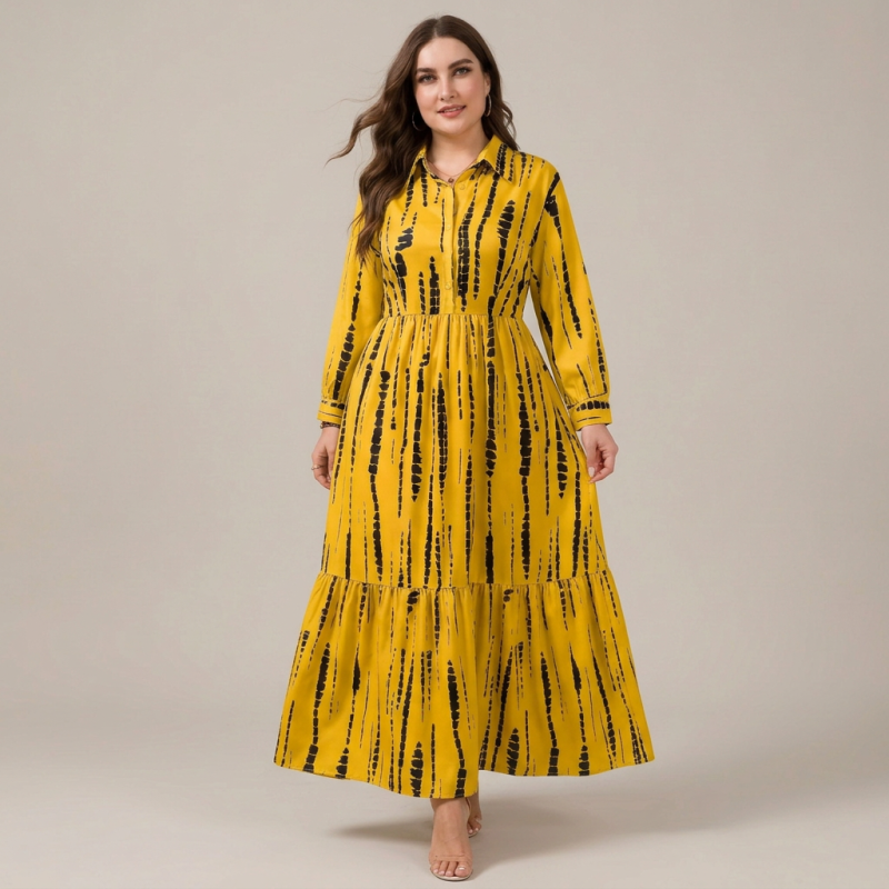 Elegant Printed Dress