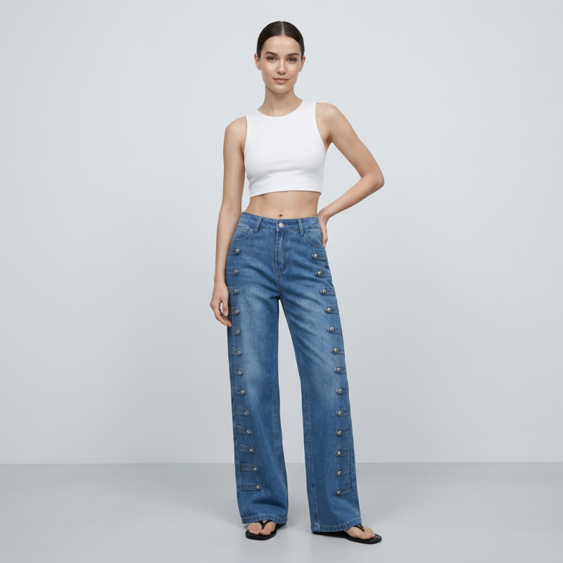 Wide-leg Jeans