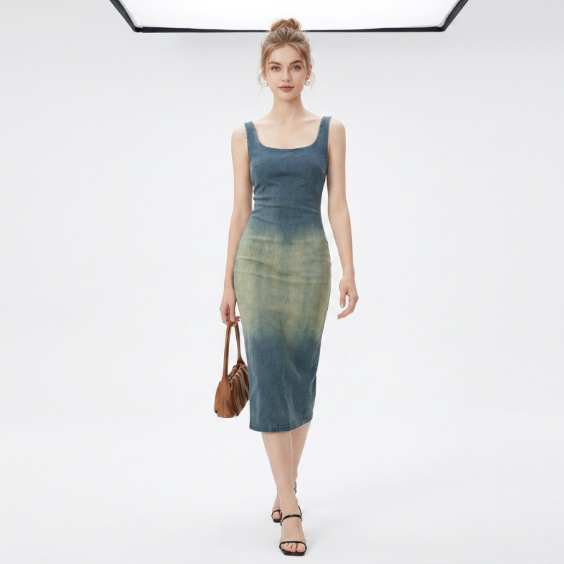 Denim Vest Dress