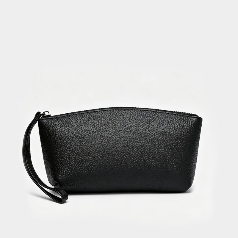 Lychee-patterned Cowhide Clutch