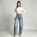 Retro Button-down Jeans
