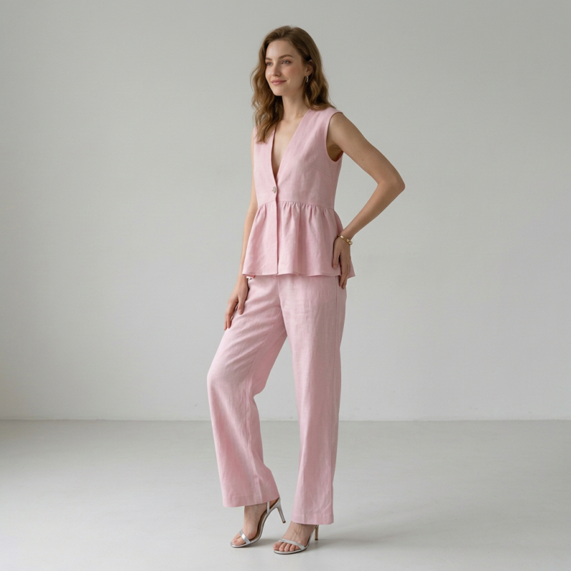 Elegant V-neck Suit