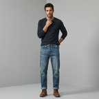 Washed Casual Retro Jeans